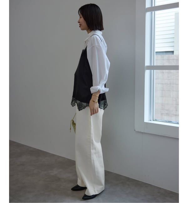 SLOBE IENA「《WEB限定/追加》LE DENIM カーブバギーデニムパンツ」|デニム|