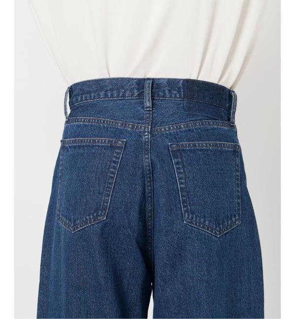 SLOBE IENA「《WEB限定/追加》LE DENIM カーブバギーデニムパンツ」|デニム|