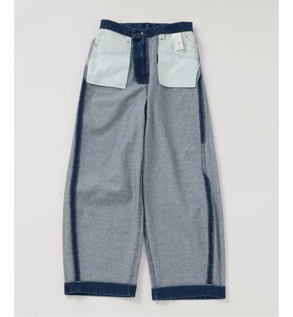 SLOBE IENA「《WEB限定/追加》LE DENIM カーブバギーデニムパンツ」|デニム|
