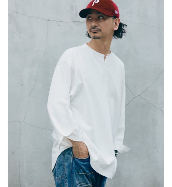 JOURNAL STANDARD relume「ガーメントダイ スリーピング ヘンリーネック Tシャツ」|Tシャツ・カットソー|
