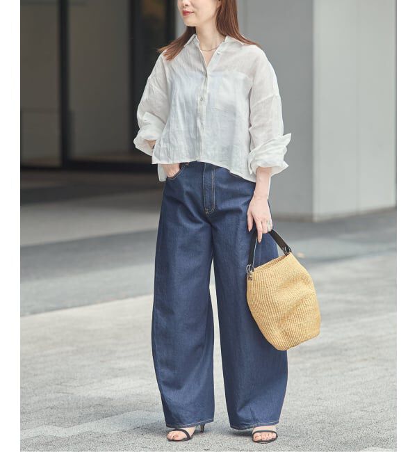 journal standard L'essage「【INES BRESSAND】POT FROISSE：かごバッグ」|かごバッグ|