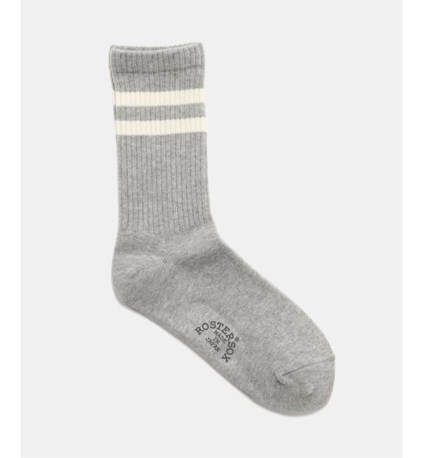 JOURNAL STANDARD relume「《追加》【ROSTER SOX /ロスターソックス】 LINE SOCKS」|ソックス|グレー