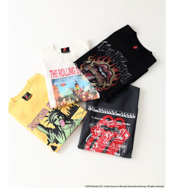 JOURNAL STANDARD relume「ローリングストーンズ 別注 ヴィンテージ加工 プリントTシャツ」|Tシャツ・カットソー|