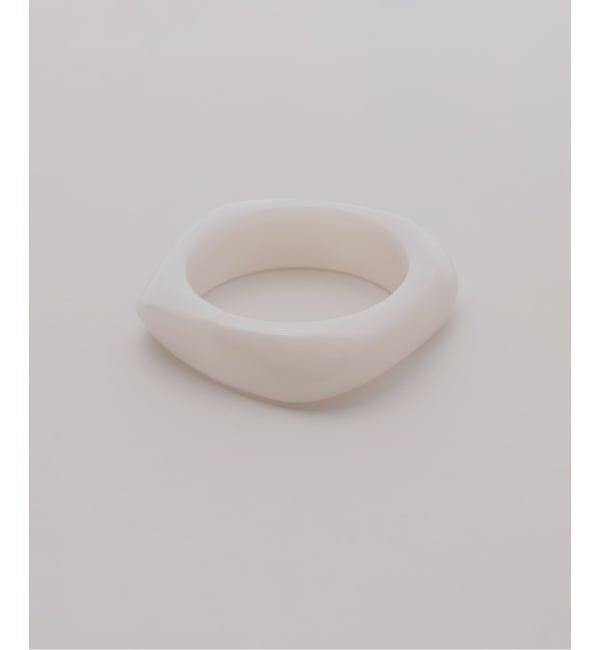 journal standard L'essage「《予約》CRYSTAL HAZE/クリスタル ヘイズ Jelly Bangle White バングル」|ブレスレット・バングル|