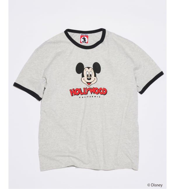JOURNAL STANDARD「《予約》MICKEY MOUSE / ミッキー マウス 別注 プリント Tシャツ」|Tシャツ・カットソー|グレーA