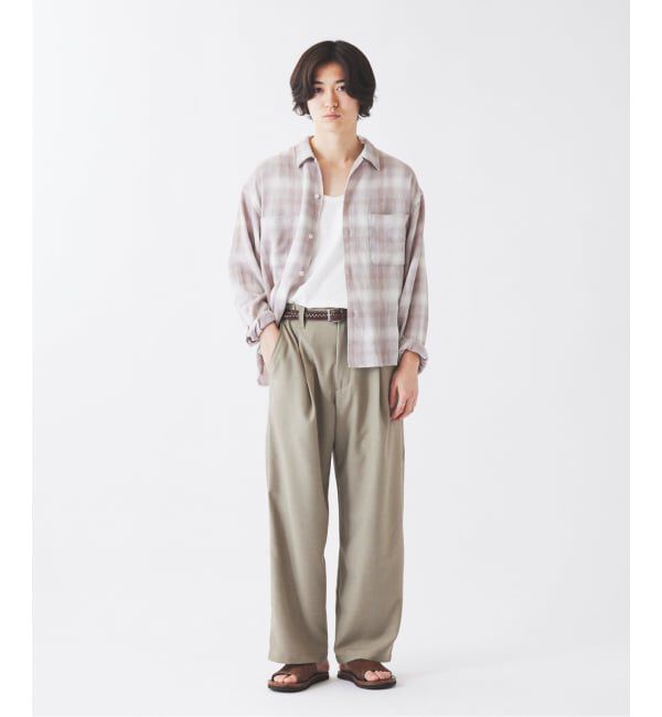 JOURNAL STANDARD relume「ドロップツイル 1タック &rdquo;レイジー&rdquo; ワイド イージースラックス」|スラックス|