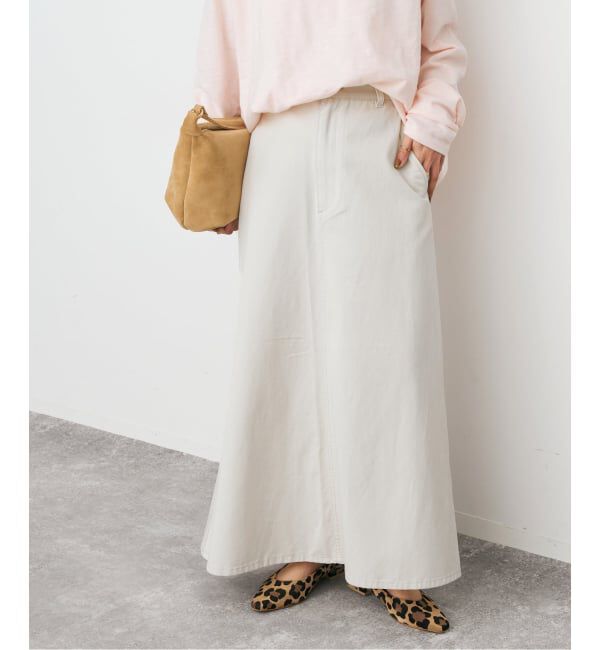 Spick and Span「ウォッシュドツイルナロースカート」|スカート|