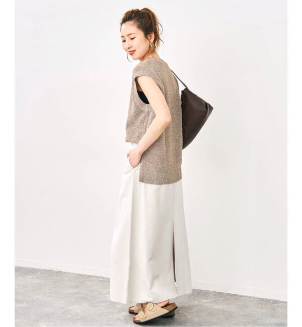 Spick and Span「ウォッシュドツイルナロースカート」|スカート|
