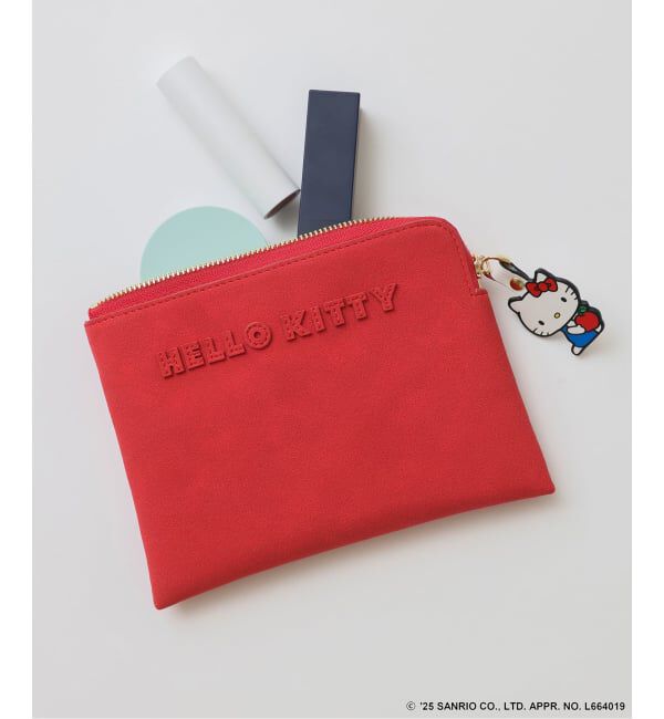 Spick and Span「《追加》HELLO KITTY S&S HASHIBAMI フェイクスエードポーチ」|ポーチ|