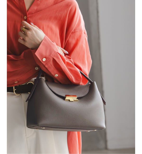 NOBLE「《WEB・一部店舗限定追加》PUNTI./プンティ MAGNOLIA-HAND」|ハンドバッグ|ブラウン