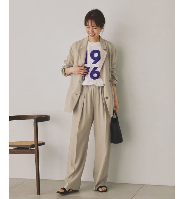 Spick and Span「《手洗い可》ハイブリッドリネンジャケット」|テーラードジャケット|