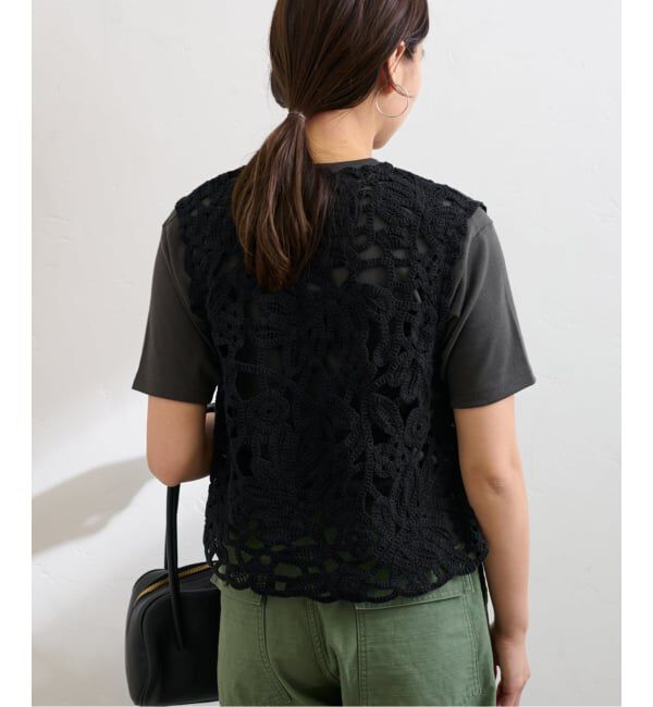 FRAMeWORK「≪追加≫コットンレースエンブロイダリーVEST」|ダウンベスト・ベスト|