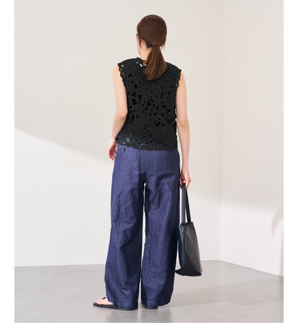 FRAMeWORK「≪追加≫コットンレースエンブロイダリーVEST」|ダウンベスト・ベスト|