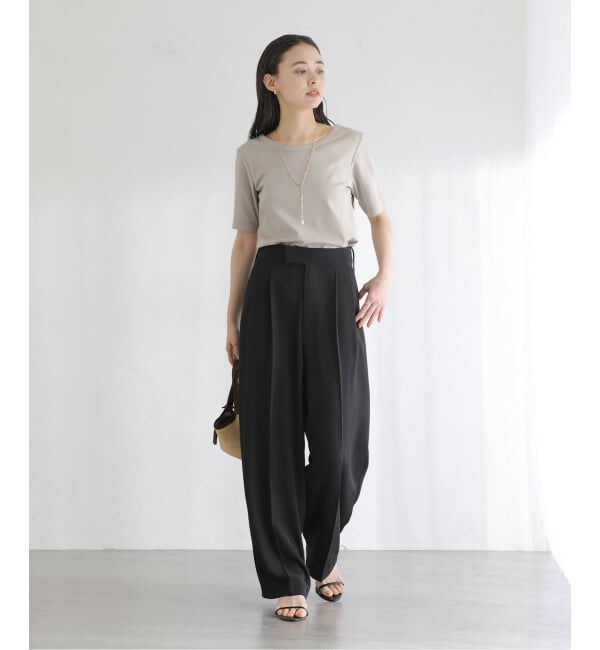 「【洗える】接触冷感クルーネックカットソー」|Tシャツ・カットソー|