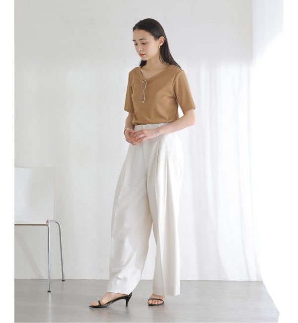  「【洗える】接触冷感クルーネックカットソー」|Tシャツ・カットソー|