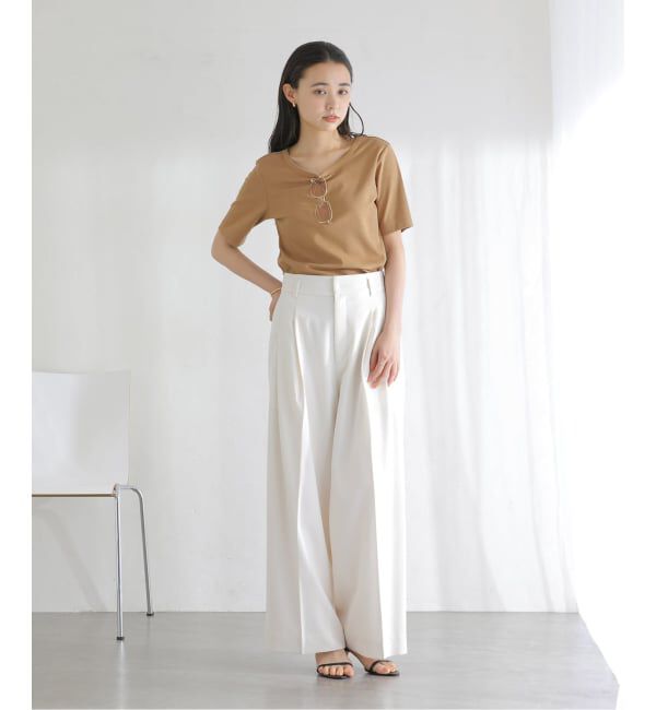  「【洗える】接触冷感クルーネックカットソー」|Tシャツ・カットソー|