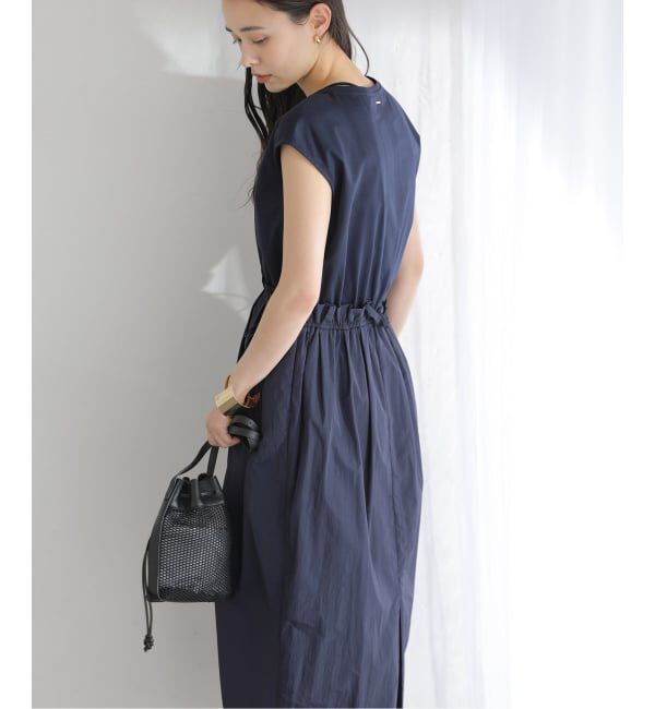  「【洗える】タフタドッキングワンピース」|ワンピース|