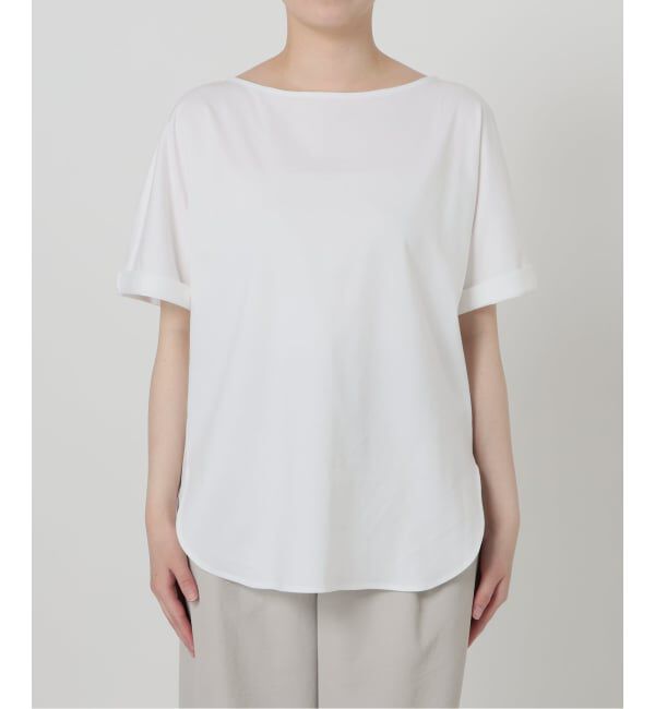  「《予約》【洗える】高機能カーブヘムプルオーバー」|Tシャツ・カットソー|