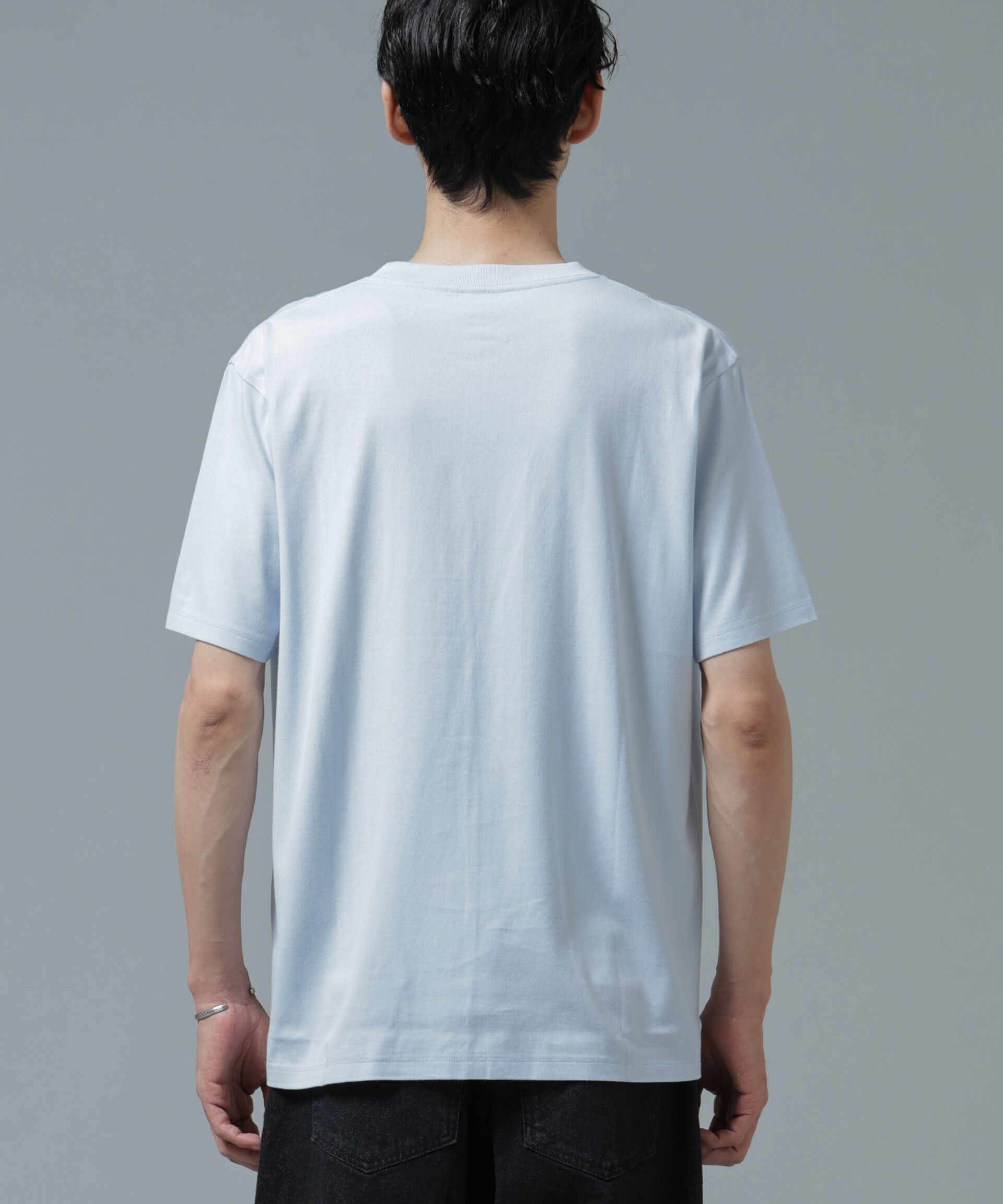 nano･universe「Anti Soaked(R) 汗染み防止 ライトウェイト 5.6oz ミドルシルエットTシャツ」|Tシャツ・カットソー|