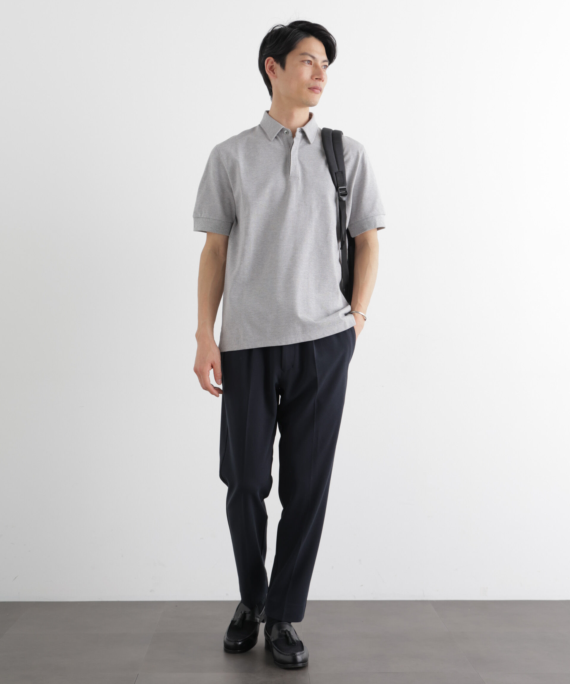 nano･universe「Anti Soaked(R) 汗染み防止 比翼ポロシャツ」|Tシャツ・カットソー|