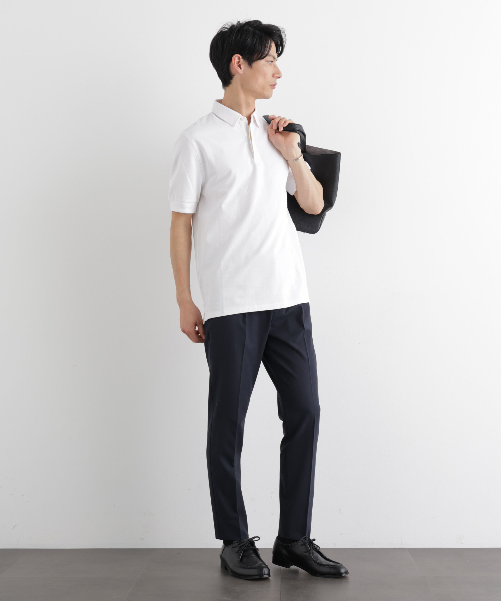 nano･universe「Anti Soaked(R) 汗染み防止 比翼ポロシャツ」|Tシャツ・カットソー|