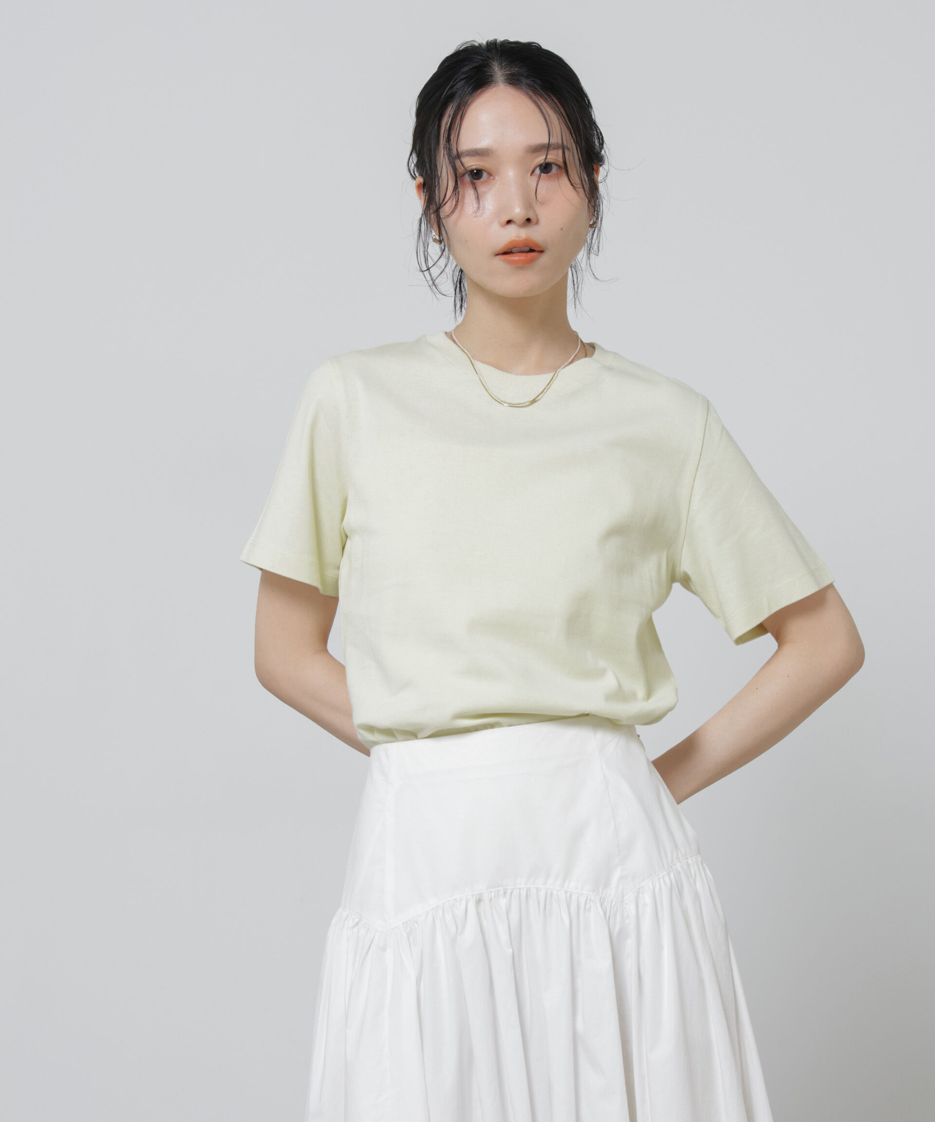 nano･universe「Anti Soaked(R) 汗染み防止カラフルクルーTシャツ」|Tシャツ・カットソー|