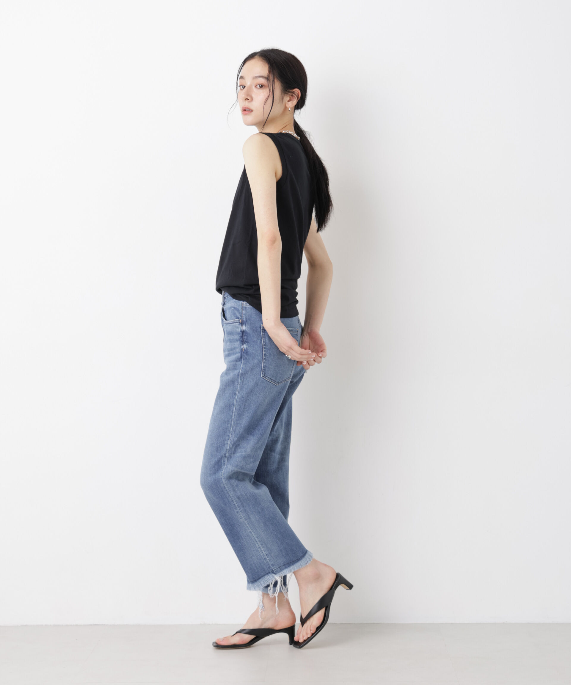 nano･universe「Hanes/2P JapanFit for HER スリーブレスTシャツ」|Tシャツ・カットソー|