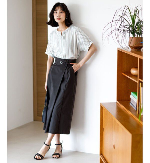 ANY SIS「ジョーゼットフロントタック プルオーバー」|Tシャツ・カットソー|