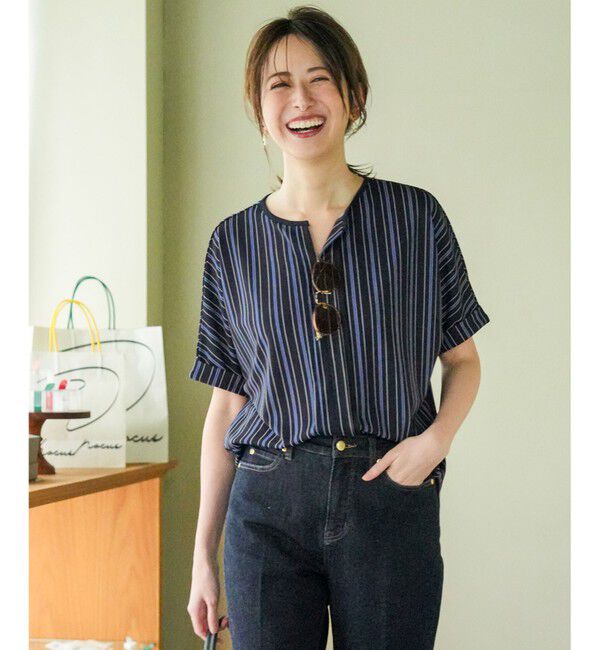ANY SIS「ジョーゼットフロントタック プルオーバー」|Tシャツ・カットソー|