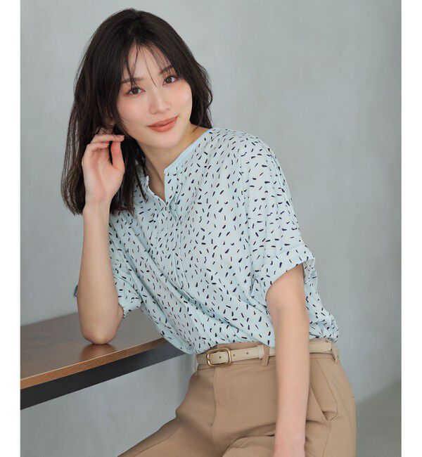 ANY SIS「ジョーゼットフロントタック プルオーバー」|Tシャツ・カットソー|ﾗｲﾄﾌﾞﾙ