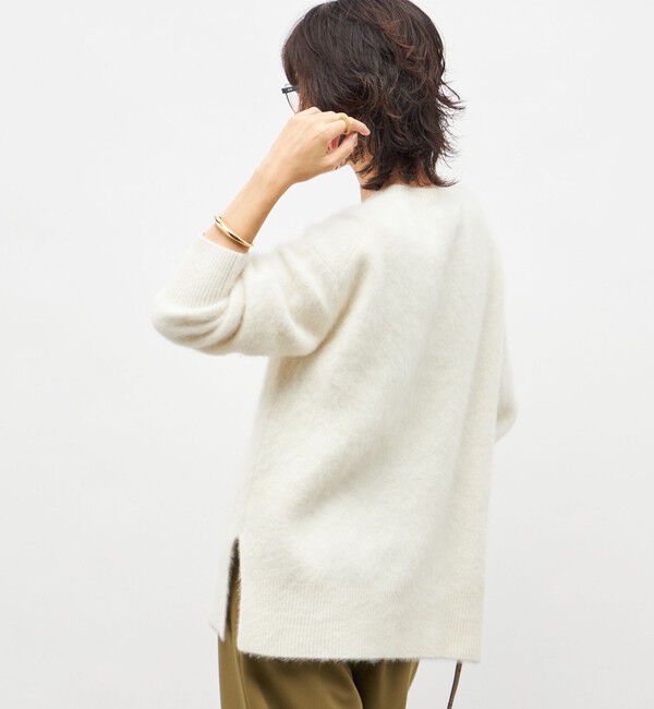 NOLLEY'S sophi「カシミヤ混ヘアリークルーネックプルオーバー」|ニット・セーター|