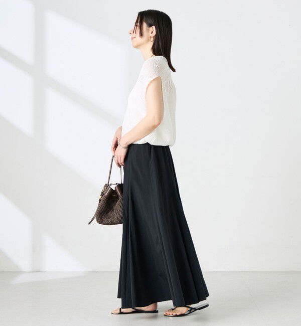 NOLLEY'S「【WEB＆一部店舗限定色アイテム】ウォッシャブルヴィンテージタフタマチ入りマキシスカート」|スカート|