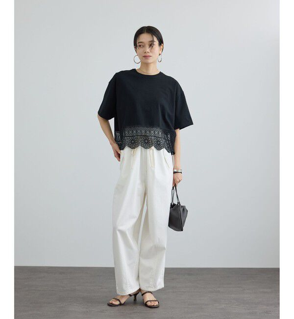 SALON adam et rope'「【WEB限定】ブロークンツイルミリタリータックカーゴパンツ」|カーゴ|