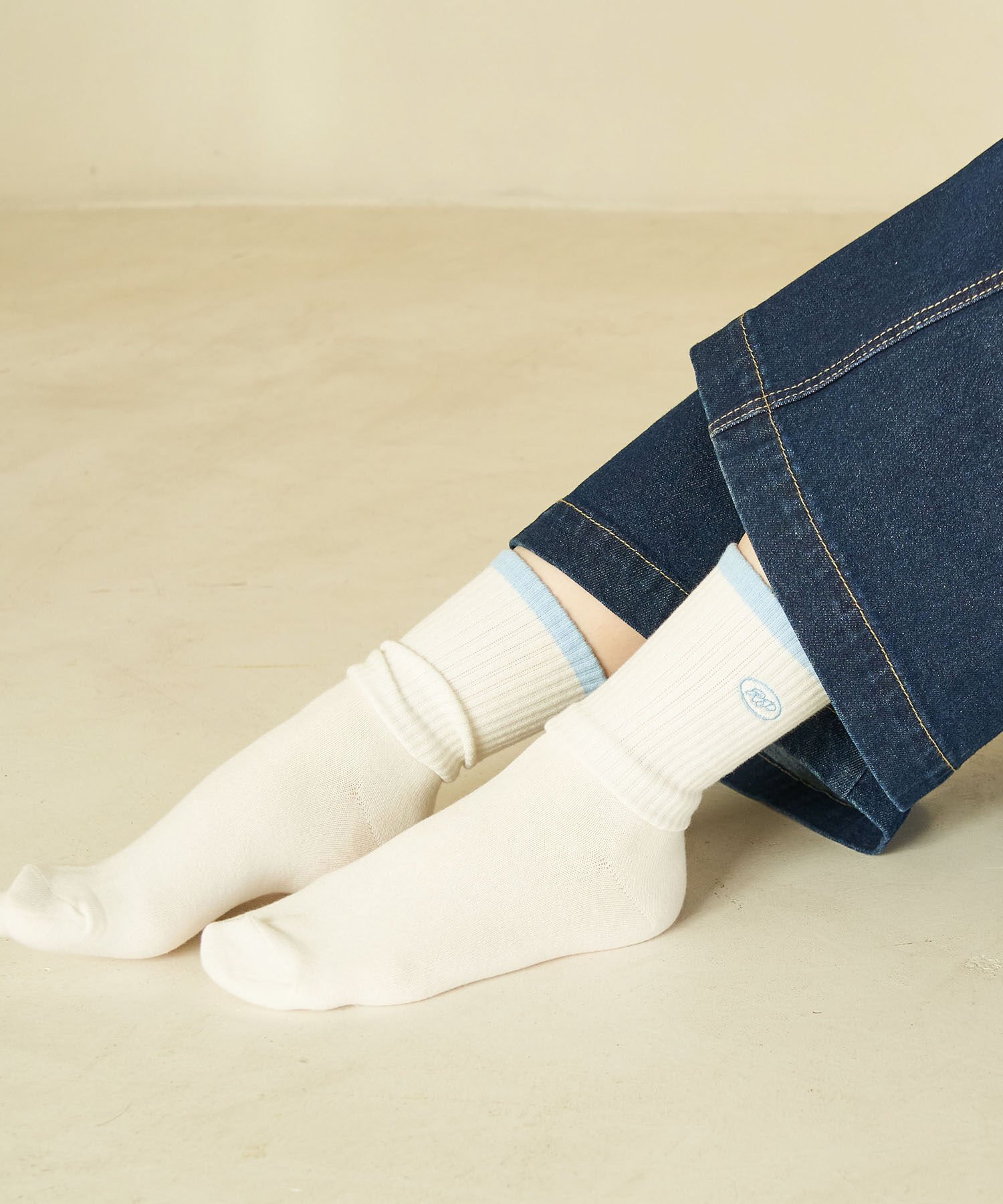 ROPE PICNIC PASSAGE「オーバルロゴリブソックス」|ソックス|サックス(48)