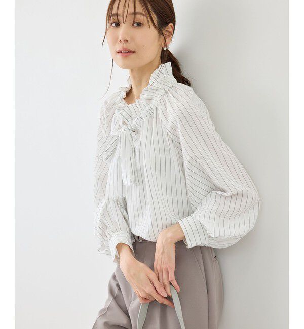Rope&rsquo;Picnic「ネックコンシャスデザインシャツ」|シャツ・ブラウス|