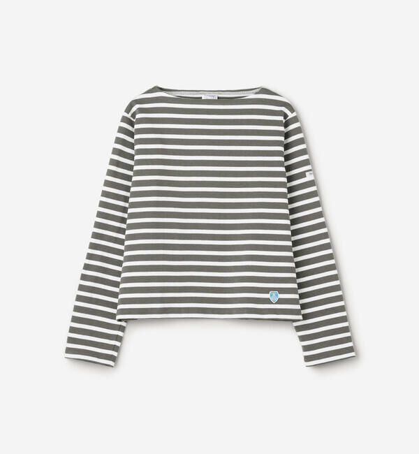ORCIVAL「ORCIVAL | コットンロード ボートネック クロップドバスクTシャツ WOMEN」|Tシャツ・カットソー|