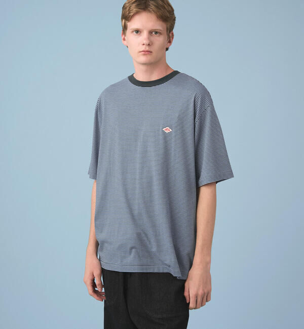 DANTON「DANTON | ボーダー クルーネックTシャツ MEN」|Tシャツ・カットソー|NAVY系1