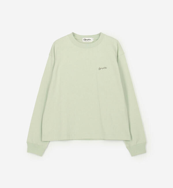 GYMPHLEX「Gymphlex | コットンジャージー クルーネック長袖Tシャツ WOMEN」|Tシャツ・カットソー|LTGREEN