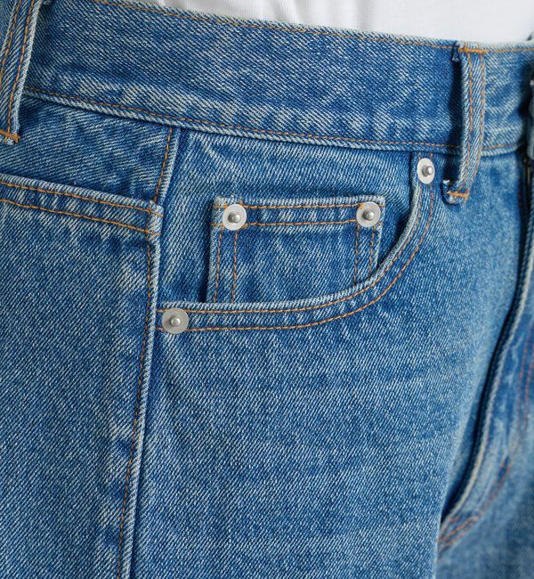  「【MONN.:.】【すっきり見え】フロントナローデニムパンツ」|デニム|