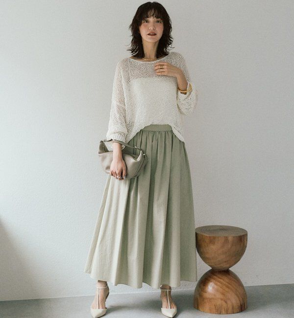 「【セットアップ対応可】フォルムギャザースカート」|スカート|