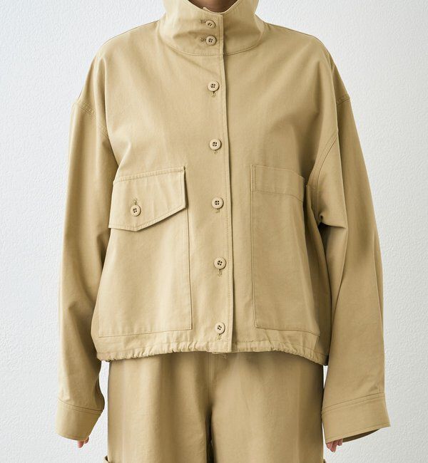  「【A・MONN】【セットアップ着用可能】ミリタリースタンドシャツ」|シャツ・ブラウス|