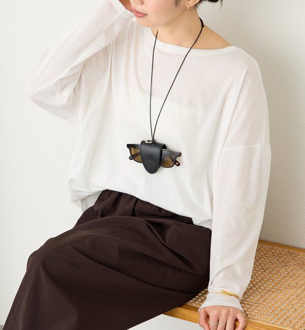  「【日常に上品なアクセントを】グラスレザーホルダー」|ネックレス|