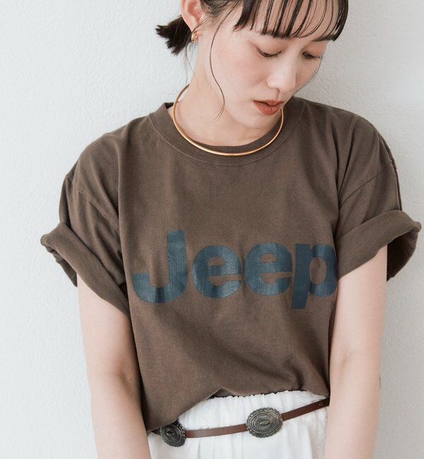  「予約【大人のロゴTシャツ】Jeep Tee」|Tシャツ・カットソー|ブラウン