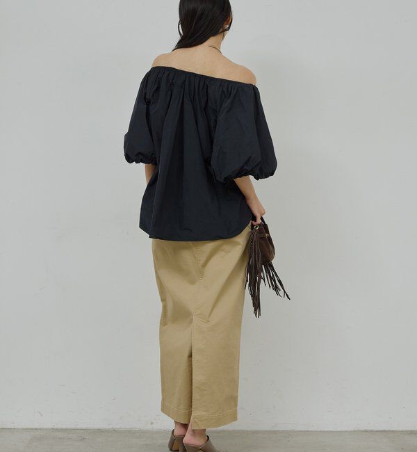  「【CHIKAコラボサイズ】チノストレッチスカート」|スカート|
