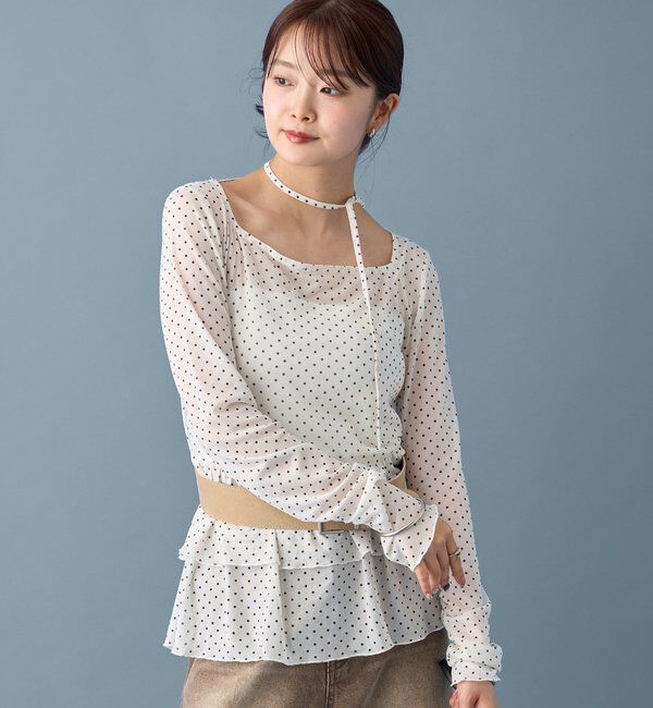  「ドットティアードプルオーバー」|Tシャツ・カットソー|