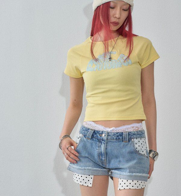  「【新色追加】デフォルメレースロゴチビT」|Tシャツ・カットソー|