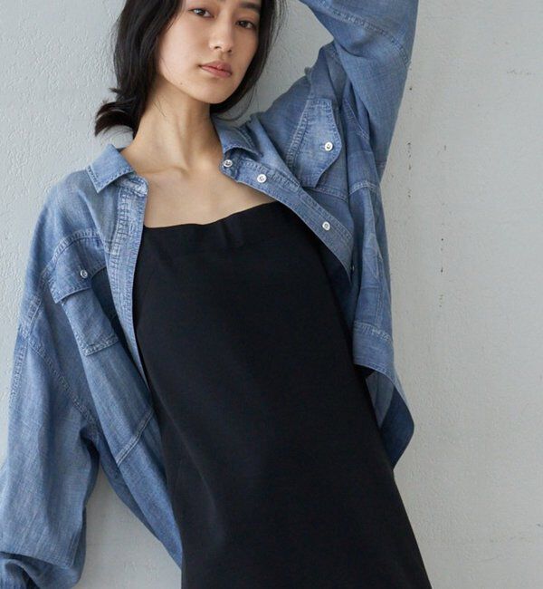  「【再入荷】シアーデニムシャツ」|シャツ・ブラウス|