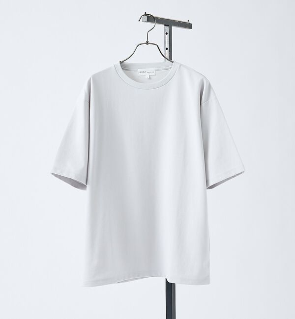 ABAHOUSE「【抗菌防臭/UVカット】シルキーポンチ 半袖Tシャツ」|Tシャツ・カットソー|グレージュ