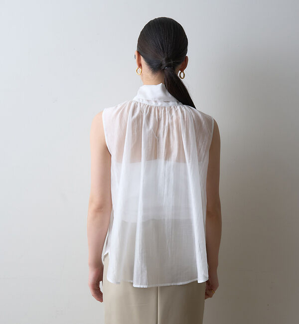 Rouge vif「【一部店舗限定】【北野百笑さん着用】2WAYリボンシアーブラウス」|シャツ・ブラウス|