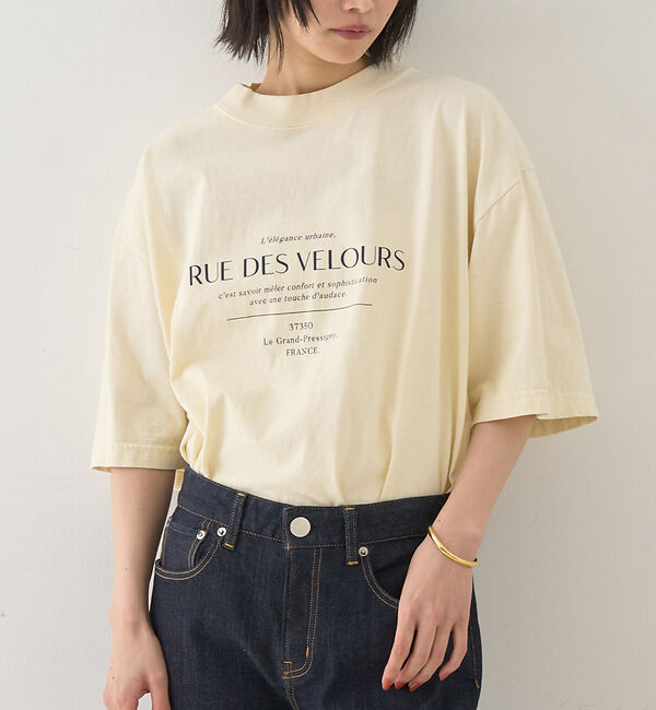 Rouge vif「ピグメントロゴBIG Tシャツ」|Tシャツ・カットソー|クリーム
